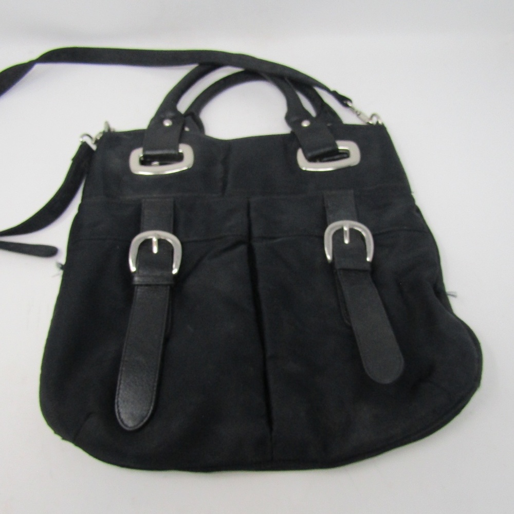 Talbots Black Purse Strap hand bag Silver - Picture 3 of 7